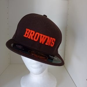 *Sold*NFL headgear Cleveland Browns Men's fitted Fifty Nine style hat SZ 7 1/8